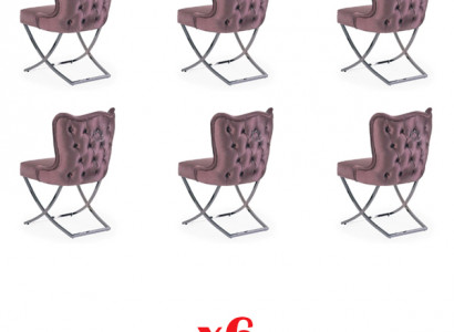 Design Stühle Chesterfield Garnitur Stuhl Polster Textil Hotel Gruppe