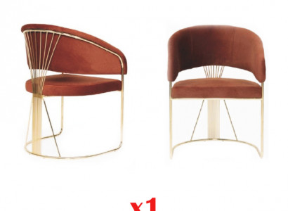 Esszimmer Edelstahl 1x Stuhl Lederstuhl Design Polster Stuhl Sitz Lehn