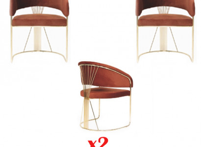 Garnitur Küchen Wohnzimmer Esszimmer Set Designer Stuhl Set 2x Stühle