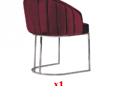 Moderner Sessel Stuhl 1x Esszimmer Fernseh Lounge Polsterstuhl Textil