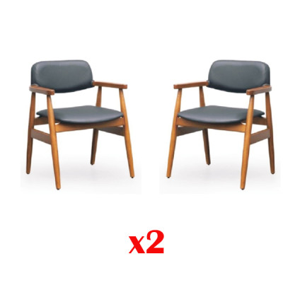 Garnitur Lehn Samt Textil Stuhl Gruppe Set Wohn Echtes Holz Esszimmer