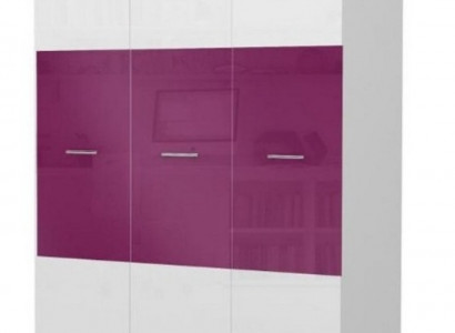 Schrank Kleiderschrank Kinder Kinderzimmer Unisex Kinderzimmer Möbel Lila Weiß