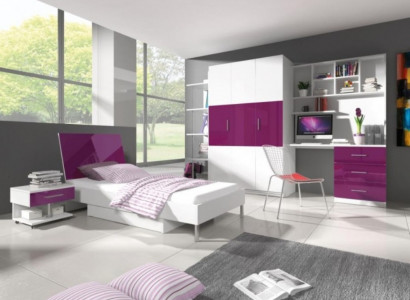 Eckschrank Regal Bücherschrank Schrank Holz für Kinderzimmer Jugendzimmer Weiß