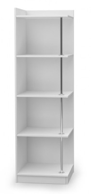 Eckschrank Regal Bücherschrank Schrank Holz für Kinderzimmer Jugendzimmer Weiß