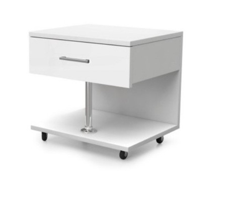 Bett + Nachttisch - Schlafzimmer Kinderzimmer Möbel Betten weiß 2tlg Set