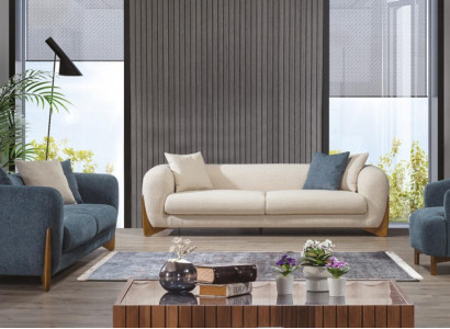 Italienische Stil Einrichtung Sofagarnitur Sofa Möbel 3+3+1 Sitzer