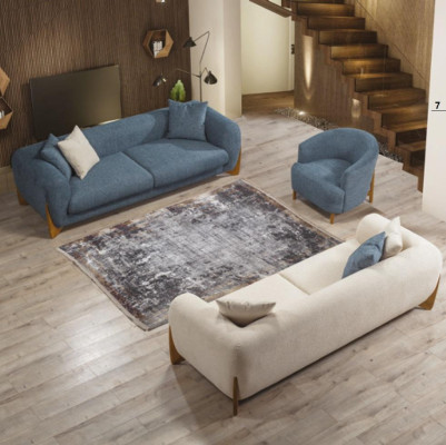 Italienische Stil Einrichtung Sofagarnitur Sofa Möbel 3+3+1 Sitzer