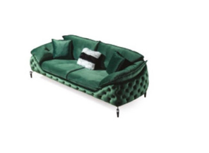 Grüne Chesterfield Couch Stoff Sofa Couch Möbel Luxus Einrichtung Sofas Couchen