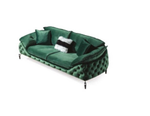 Chesterfield Dreisitzer Couch Polster Sofas Textil Leder Sofa Couchen Möbel Neu