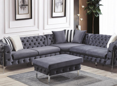 Ecksofa Couch Eckgarnitur Couchen Sofa Chesterfield Wohnlandschaft
