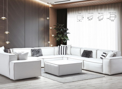 Hocker Weiß Wohnzimmer Elegantes Mobel Luxus Design Italienischer Stil