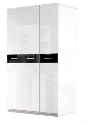 Schrank Schränke Kleiderschrank Hochglanz Kleiderschränke Kinderzimmer Weiß Neu