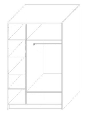 Schrank Schränke Kleiderschrank Hochglanz Kleiderschränke Kinderzimmer Weiß Neu