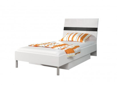 Betten Holz Design Einzelbett Hochglanz Single Kinderzimmer Bett Junge Schwarz