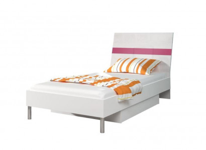 Betten Rosa Holz Design Einzelbett Hochglanz Single Kinderzimmer Bett Mädchen