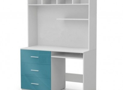 Bürotisch mit Schubladen PC Tisch Modern Stil 2tlg Schreibtisch Schrank Tische