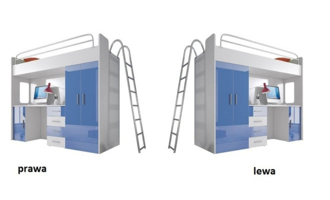 Schwarz Doppelstockbett Holz Etagen Bett Mädchen Hochglanz Schreibtisch Schrank