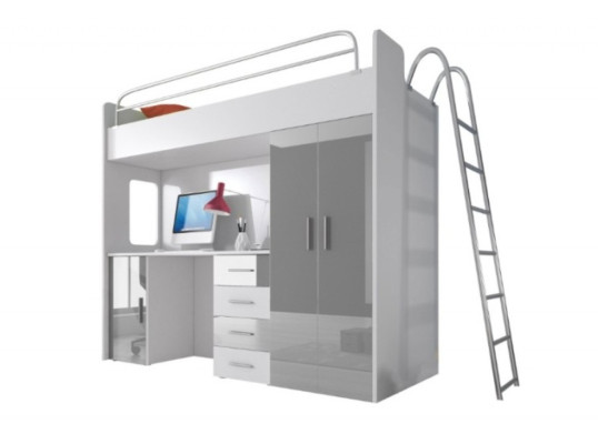 Betten Hochbett Echtes Holz Kinder & Jugend Zimmer Neu Doppelstock Bett Etagen