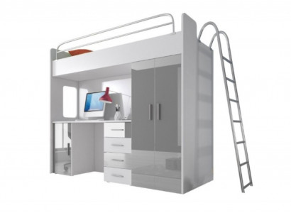 Betten Hochbett Echtes Holz Kinder & Jugend Zimmer Neu Doppelstock Bett Etagen