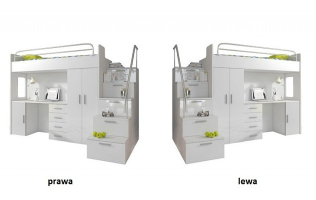 Doppelstockbett Grau Tisch Schrank Multifunktion Etagen Hochbett Kinderzimmer