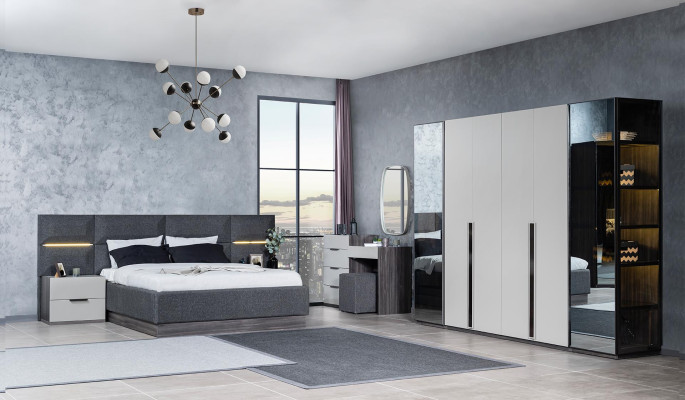 Bett Polster Design Material Holz Doppel Hotel Betten Neu Modernes