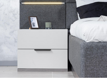 Luxus Nachttisch Alt weiß 2x Nachttische Set Holz Konsole 61x45x52cm