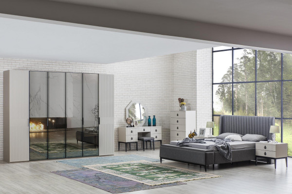 Design Konsole 2x Nachttisch Beistell Tische Schlafzimmer Holz Konsolen Neu