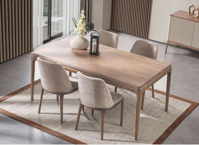 Komplett Set Esstisch 4 Stühle Esszimmer Set Ess Gruppe Holz Tisch Tische 5tlg