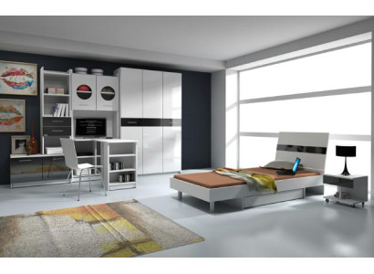 Jugendzimmer 7 tgl. Komplett Schlafzimmer Kinder Bett Schrank Schreibtisch Neu