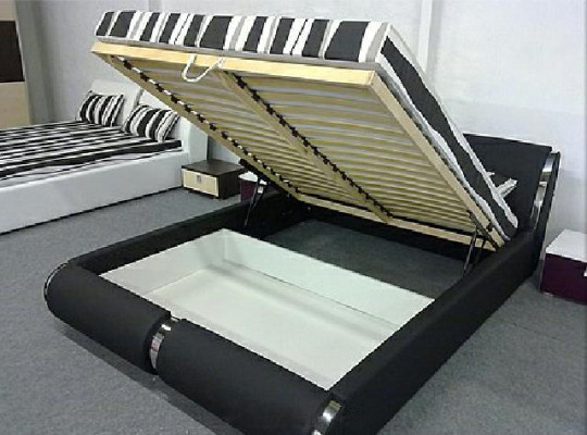 Lit Cuir Cadre Du en 140/160/180x200cm Capitonné Design Double Made IN Ue