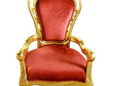 Stuhl Thron Sessel Set Esszimmer Designer Holz Antik Stil Barock Rokoko König