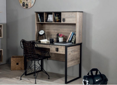 Schreibtisch Modern Holz Jugend Kinderzimmer Braun Möbel Design Schlafzimmer Neu