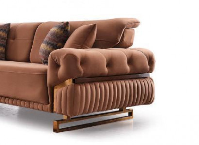 Luxus Dreisitzer Sofa Möbel Polster Stoff Couch Wohnzimmer Neu Möbel