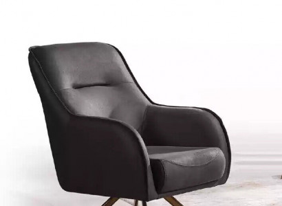 Design sessel polsterung wohnzimmer holz moderner Luxus braune Lounge