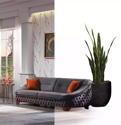 Sofagarnitur 3+3+1 Sitzer Luxus Modern Set Design Sofas Polster Chesterfield