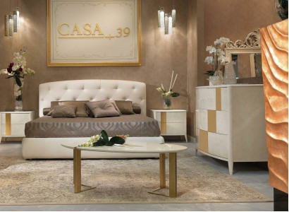 Bett + 2x Nachttisch 3 tlg Schlafzimmer Set Modern Design Luxus Klassische Möbel