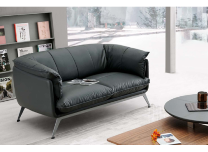 Leder Sofa Couch Zweisitzer Büro Einrichtung Lounge Club Sofas Couchen