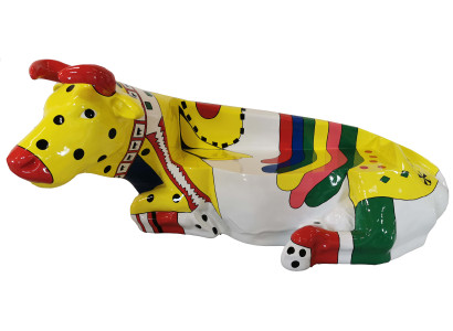 Designer Abstrakte Moderne Figur Statue Kuh Deko Garten Skulpturen Statuen Neu