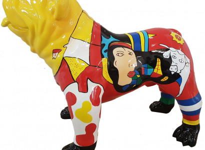 Design Figuren Skulpturen Moderne Bulldogge Skulptur Deko Garten Neu Dekoration