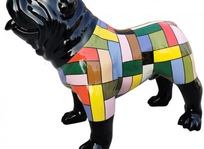 Hund Design Figuren Skulpturen Moderne Bulldogge Skulptur Deko Neu Skulpturen