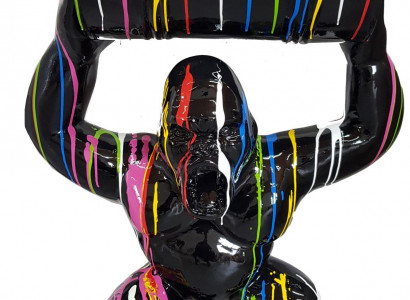 Designer Gorilla Figur Statue Moderne Figuren Statuen Dekoration Deko Garten Neu