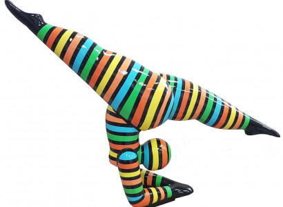 Design Figuren Skulpturen Moderne Abstrakte Skulptur Frau Akrobatin Dekoration