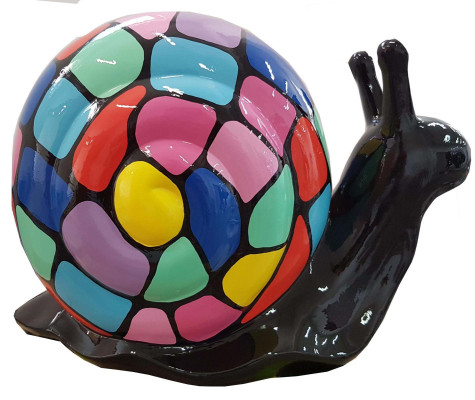 Abstrakte Figur Statue Gartenfiguren Dekoration Statuen Skulpturen Schnecke Neu