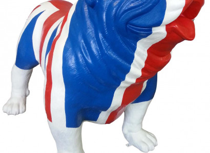 Design Figuren Skulpturen Moderne Bulldogge Skulptur Deko Skulpturen Hund Neu