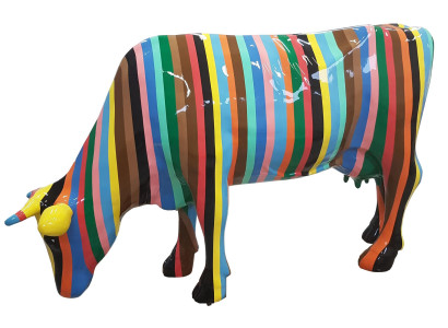 Abstrakte Figur Statue Gartenfiguren Dekoration Statuen Skulpturen Rind Kuh Neu