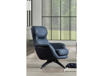 Sessel 1-Sitzer Komfortabler moderner Stil mittelweich Blau Luxuriös