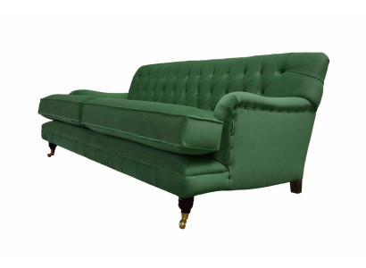 Chesterfield Sofa 3 Sitzer Stoff Couch Polster Sofas Textil Dreisitzer