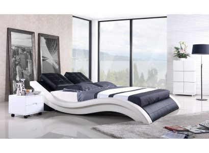 Design Betten Doppel Hotel Gestell Schlaf Zimmer Leder Luxus Modernes