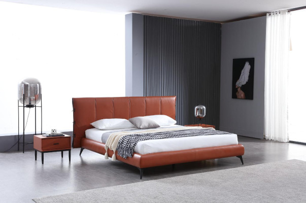 Polster Doppel Betten Metall Design Luxus Bett Schlafzimmer Italienisches