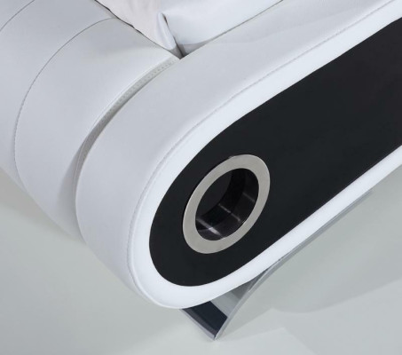 Designer Bett Ehebett Polsterbett Schlafzimmer Lederbett Neu Betten